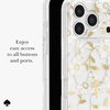 image:imagekate spade new york iPhone 17 Pro Case  Opal Glitter  Compatible with MagSafe  Lightweight Designer Case for iPhone 17 Pro wAntiScratch Coating and Wavy Iridescent Ombre DesignSunshine Floral Gems