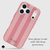 image:imagekate spade new york iPhone 17 Pro Case  Opal Glitter  Compatible with MagSafe  Lightweight Designer Case for iPhone 17 Pro wAntiScratch Coating and Wavy Iridescent Ombre DesignStripe Rose Coral