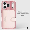 image:imagekate spade new york iPhone 17 Pro Case  Opal Glitter  Compatible with MagSafe  Lightweight Designer Case for iPhone 17 Pro wAntiScratch Coating and Wavy Iridescent Ombre DesignStripe Rose Coral