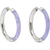 image:imageKate Spade New York Brass Interlock Hoop EarringsLight PurpleSilver
