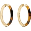 image:imageKate Spade New York Brass Interlock Hoop EarringsTortoise