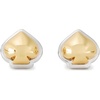 image:imageKate Spade New York Brass Sculpted Spade Stud EarringsGoldSilver