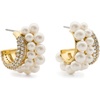 image:imageKate Spade New York Girlie Pearlie Stacked HuggiesCreamGold