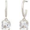 image:imageKate Spade New York Little Luxuries 6mm Square HuggiesClearSilver