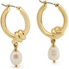 image:imageKate Spade New York Ropes amp Knots Small Drop HoopsCreamGold