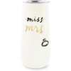 image:imagekate spade new york 10oz Stemless Champagne Flute Small Stainless Steel Tumbler with Lid Double Wall Insulated Metal Cup Miss to Mrs