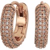 image:imagekate spade new york Brilliant Statements Pave HuggiesClearRose Gold