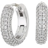 image:imagekate spade new york Brilliant Statements Pave HuggiesClearSilver