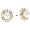 image:imagekate spade new york Candy Shop Pearl Halo StudsCreamGold