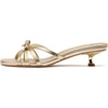 image:imagekate spade new york Carolina Patent Leather Kitten Heel SandalsLight Gold