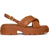 image:imagekate spade new york Halo Smooth Leather Criss Cross Lug SandalSaddle