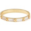 image:imagekate spade new york Heritage Bloom Hinged BangleCreamGold