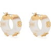image:imagekate spade new york Heritage Bloom HoopsClearGold