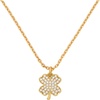 Clear/Gold Clover