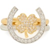 image:imagekate spade new york Lucky Charm Stacking Ring SetClearTwo Tone