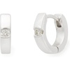 image:imagekate spade new york Meant To Be Fine Jewelry EarringsSilver Diamond Huggies