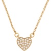 Gold Heart Pave