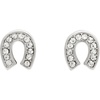 Clear/Silver Horseshoe