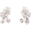 image:imagekate spade new york Precious Pansy Cluster EarringsCreamSilver Studs