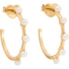 image:imagekate spade new york Set in Stone HoopsCreamGold