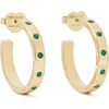 Emerald Hoops