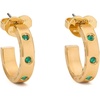 image:imagekate spade new york Set in Stone HoopsEmerald Huggies