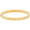 image:imagekate spade new york Set in Stone Metal Hinged BangleWhite Gold