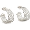 image:imagekate spade new york Spade Flower Lace HoopsSilver