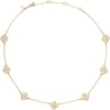 image:imagekate spade new york Spade Flower Pave Scatter NecklaceClearGold Pave
