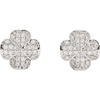 image:imagekate spade new york Spade Flower Pave StudsClearSilver