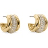 Pave Clear/Gold Trio