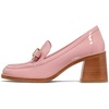 image:imagekate spade new york Womens Deco Bow Patent Leather Heeled LoaferBarre Pink