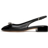 image:imagekate spade new york Womens Deco Bow Smooth Leather Slingback PumpBlack