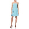 image:imagekate spade new york Womens Gingham Open Back Pleated DressCatamaran BlueCream