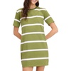 image:imagekate spade new york Womens Montauk Stripe TShirt DressFairytale GreenFresh White