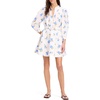 image:imagekate spade new york Womens Painterly Bouquet Belted Shirt DressMuted SapphireCream