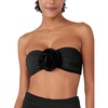 image:imagekate spade new york Womens Rosette Bandeau Bikini TopBlack