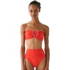 image:imagekate spade new york Womens Rosette Solids Bandeau Bra TopGoji Berry