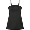 image:imagekate spade new york Womens Satin Scallop Mini DressBlack