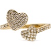 image:imagekate spade new york Yours Truly Pave Heart RingClearRose Gold