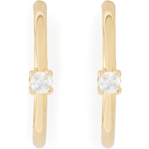 image:imageKate Spade New York Bold Small Hoop EarringsClearGold 1