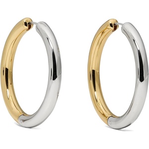 image:imageKate Spade New York Brass Interlock Hoop Earringssilver gold