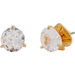 image:imageKate Spade New York Brilliant Statements Mini Trio Prong StudsClearGold