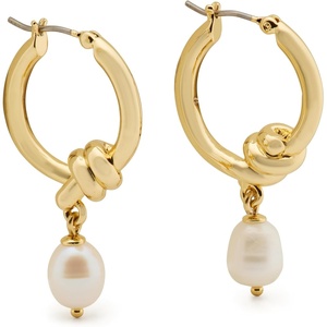 image:imageKate Spade New York Ropes amp Knots Small Drop HoopsCreamGold