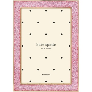 image:imagekate spade new york 897450 Sitting Pretty 5x7 Silver Glitter FrameFrame  4x6 Pink Glitter