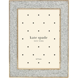 image:imagekate spade new york 897450 Sitting Pretty 5x7 Silver Glitter FrameFrame  5x7 Silver Glitter