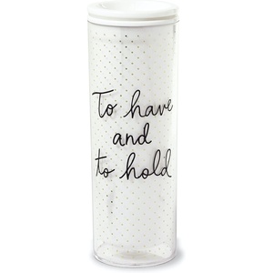 image:imagekate spade new york Bridal 16 Ounce Insulated Travel Mug with Lid Double Wall Thermal Tumbler for CoffeeTea To Have amp To Hold Gold Dots