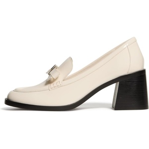 image:imagekate spade new york Deco Bow Patent Leather Heeled LoafersCashew Milk Leather