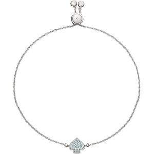 image:imagekate spade new york Everyday Spade Slider BraceletBlueSilver Pave