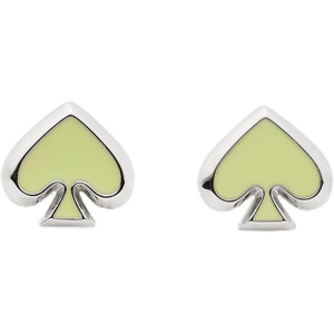 image:imagekate spade new york Everyday Spade StudsBosc PearSilver Enamel